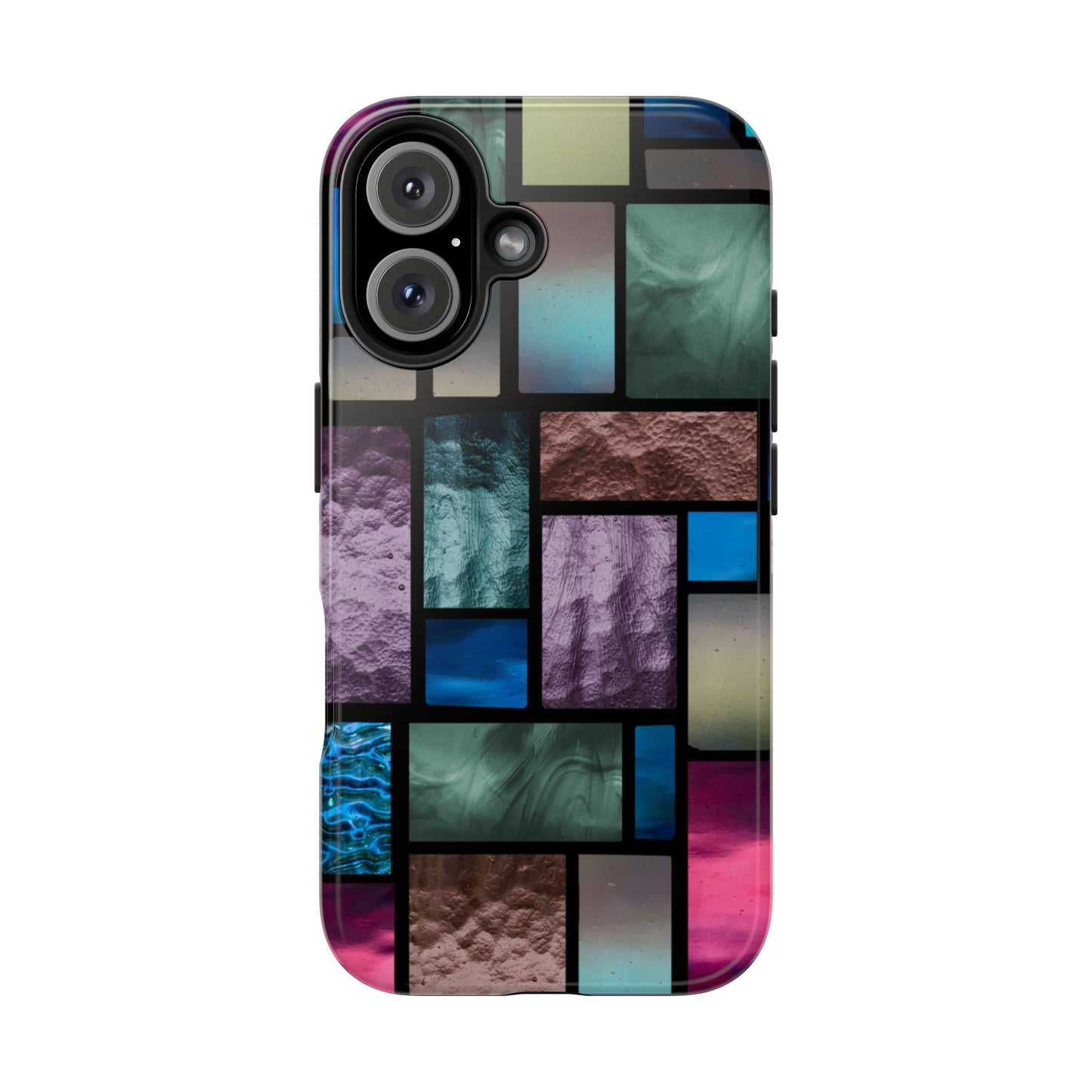 Tough and Lightweight Phone Case | Rectangles | Compatible with Samsung and iPhone Smartphones