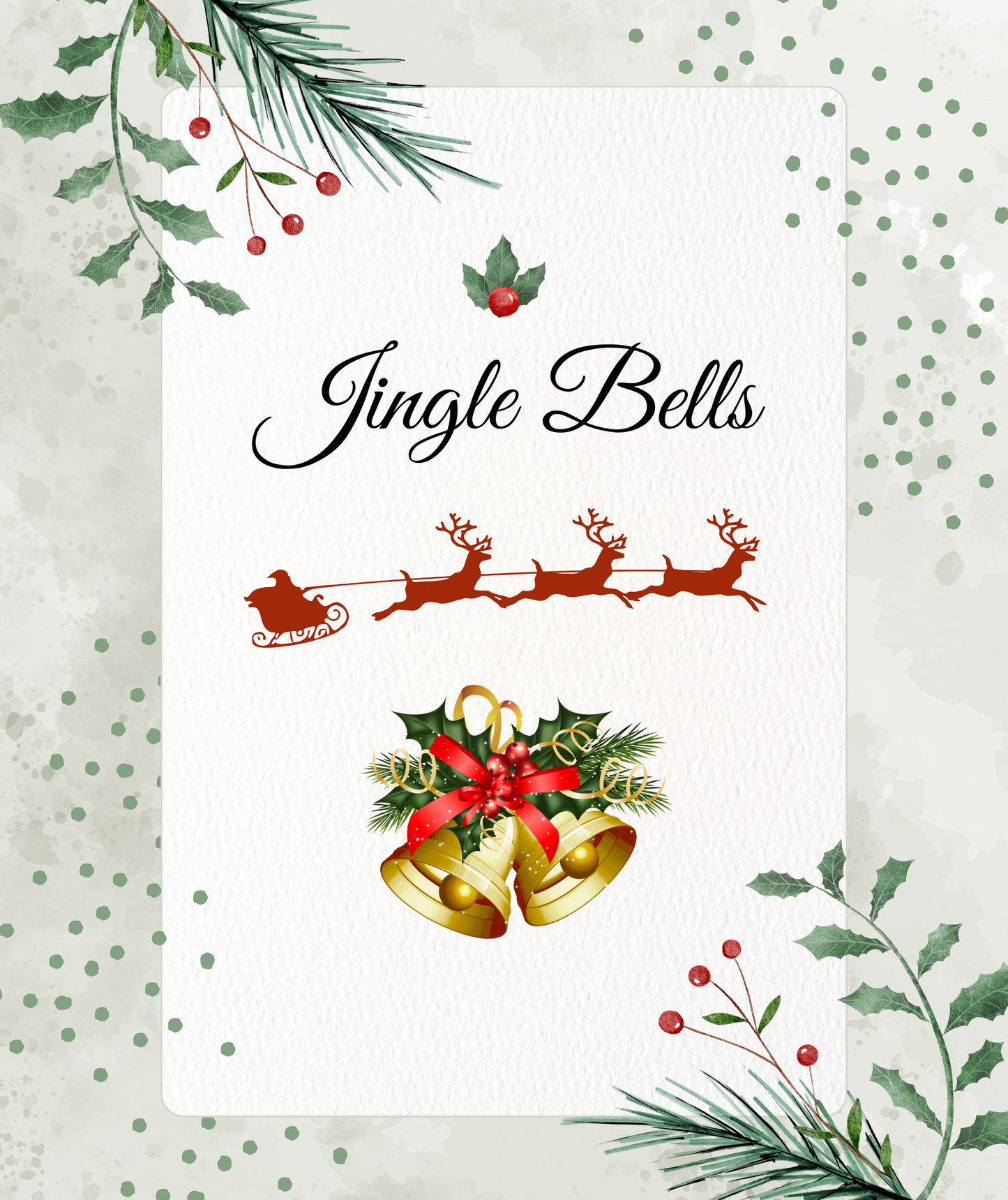 Jingle Bells | Ultra Soft and Thick Premium Mink Sherpa Blanket