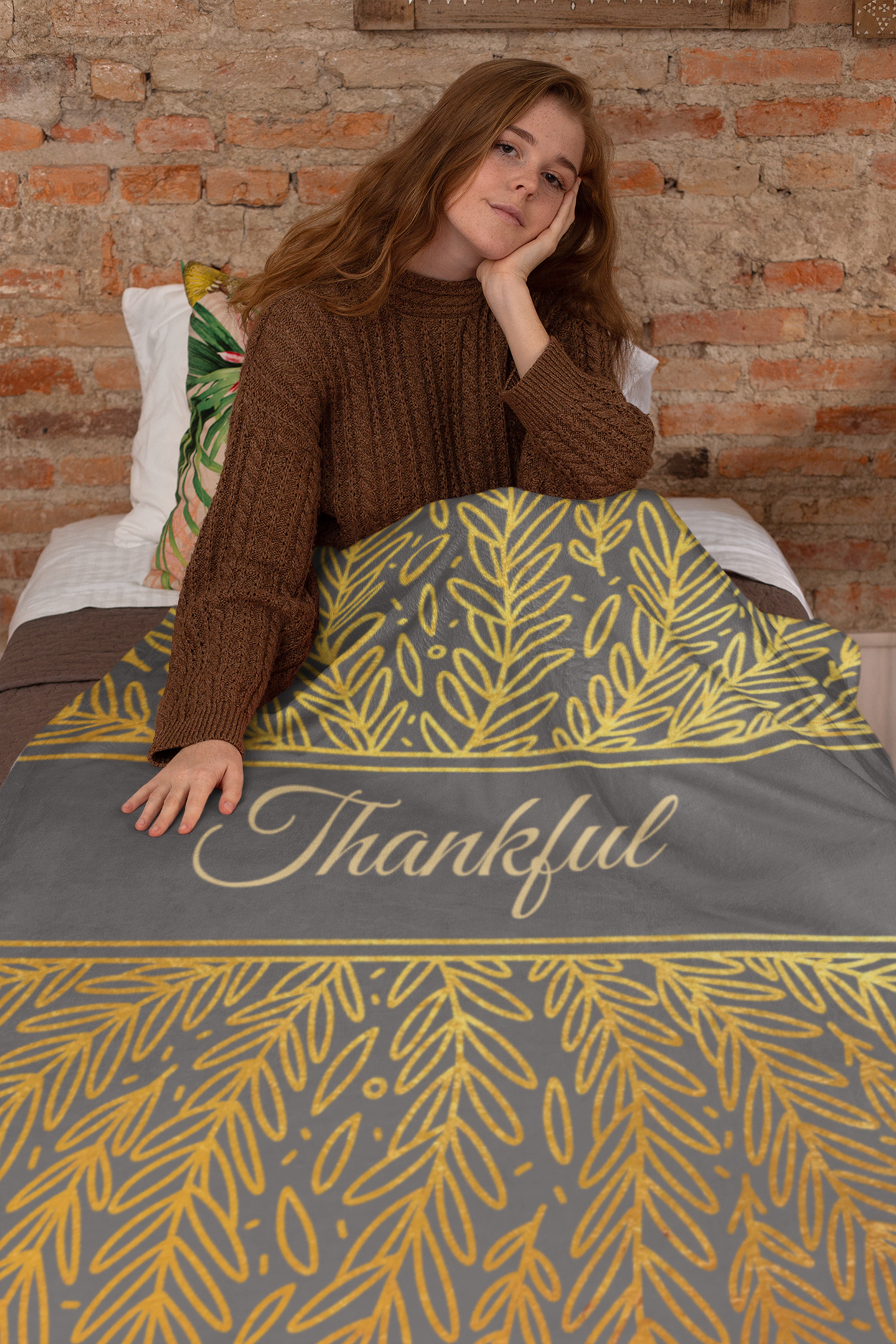 Thankful | Premium Plush Cozy Fleece Blanket