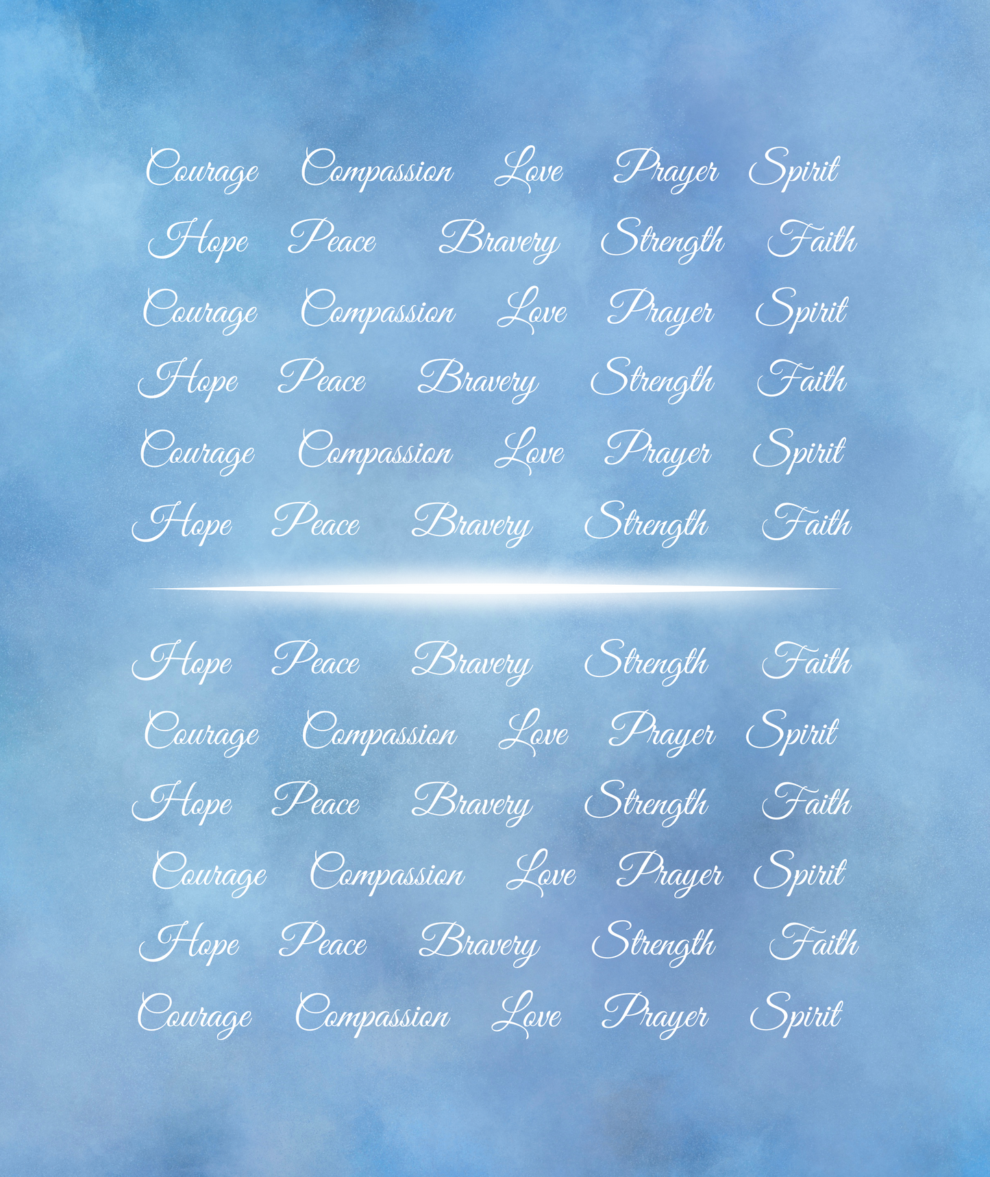 Love Courage | Ultra Soft Micro Fleece Fabric Blanket | Encouraging and Inspirational | Blue