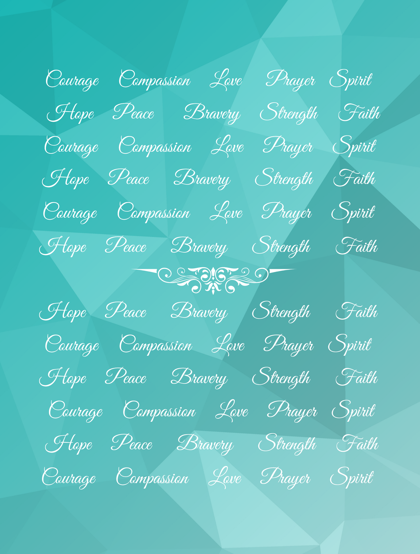 Love Courage | Ultra Soft Micro Fleece Fabric Blanket | Encouraging and Inspirational | Green