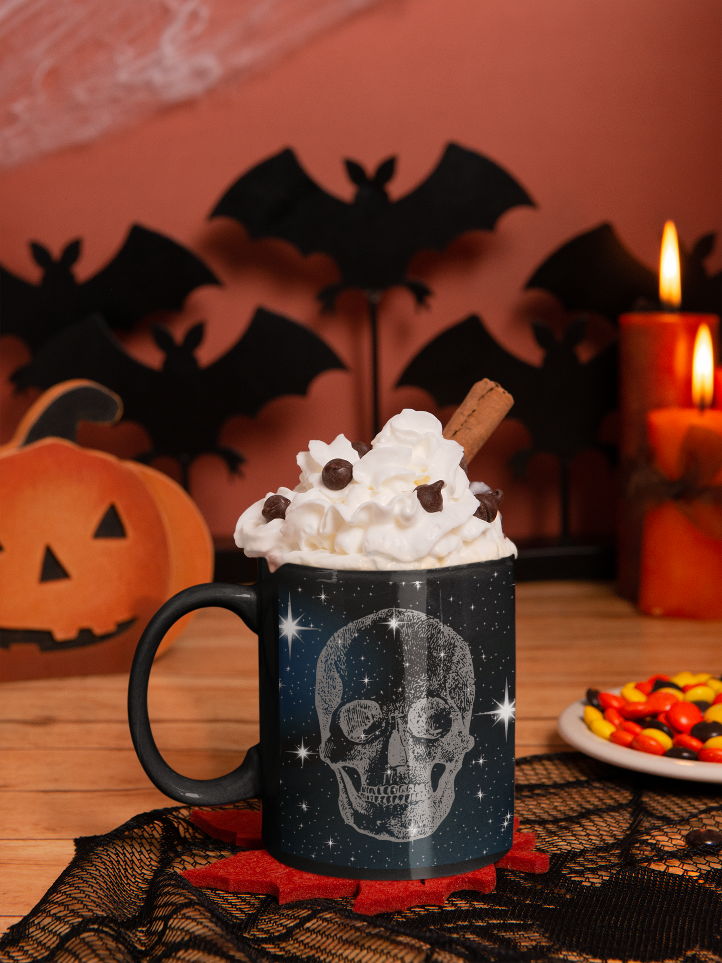 11oz Halloween Skull Moon Mug