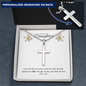 Easter Gifts For Daughter | Personalized Engraved Stainless Steel Cross | Religious Holiday | Enlightenment