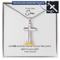 Easter Gifts For Son | Personalized Engraved Stainless Steel Cross | Religious Holiday | Enlightenment