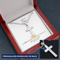 Easter Gifts For Son | Personalized Engraved Stainless Steel Cross | Religious Holiday | Enlightenment