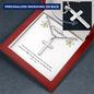Easter Gifts For Daughter | Personalized Engraved Stainless Steel Cross | Religious Holiday | Enlightenment