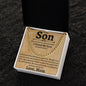 To My Son | I Cuban Chain Necklace | I Closed My Eyes | Love Mom