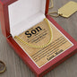 To My Son | I Cuban Chain Necklace | I Closed My Eyes | Love Mom