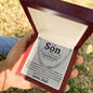 To My Son | Cuban Chain Necklace | I Closed My Eyes | Love Dad