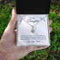 To My Daughter -- You Are Loved/Dad -- Alluring Beauty Necklace
