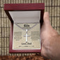 To My Son | I Closed My Eyes | Cuban Link Chain With Artisan Cross | Love Dad
