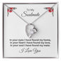 To My Soulmate -- I Have Found My Mate/Rose-- Forever Love Necklace