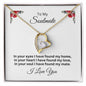 To My Soulmate -- I Have Found My Mate/Rose-- Forever Love Necklace