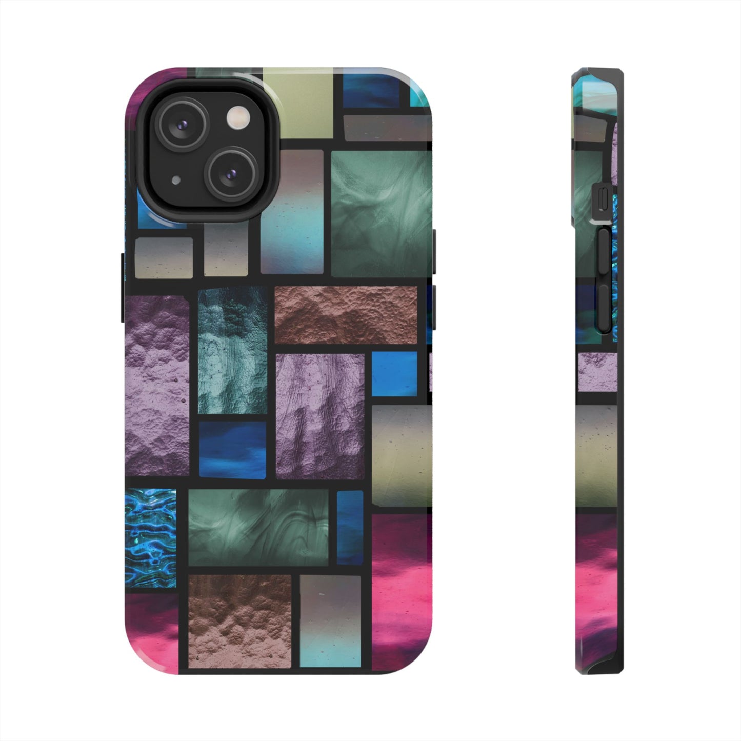 Tough and Lightweight Phone Case  |  Rectangles  |  Compatible with Samsung and iPhone Smartphones