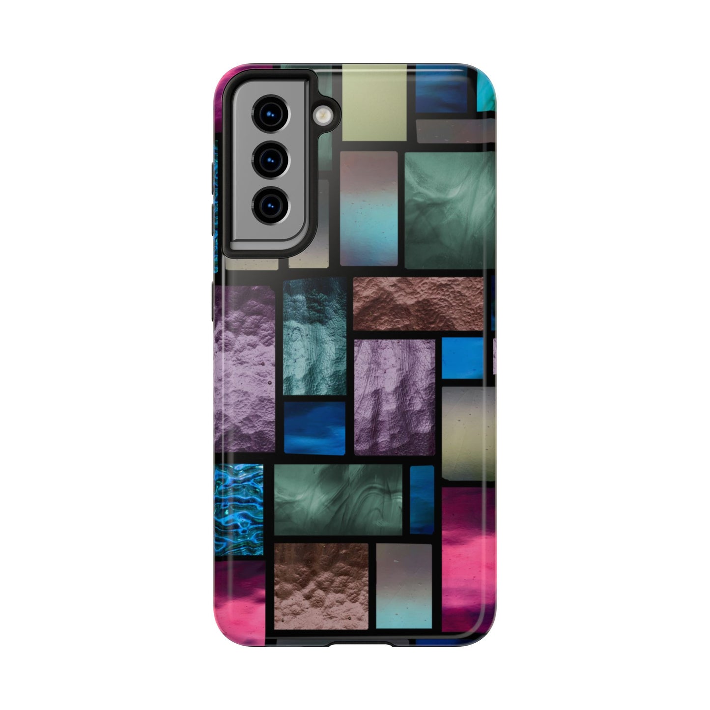 Tough and Lightweight Phone Case  |  Rectangles  |  Compatible with Samsung and iPhone Smartphones