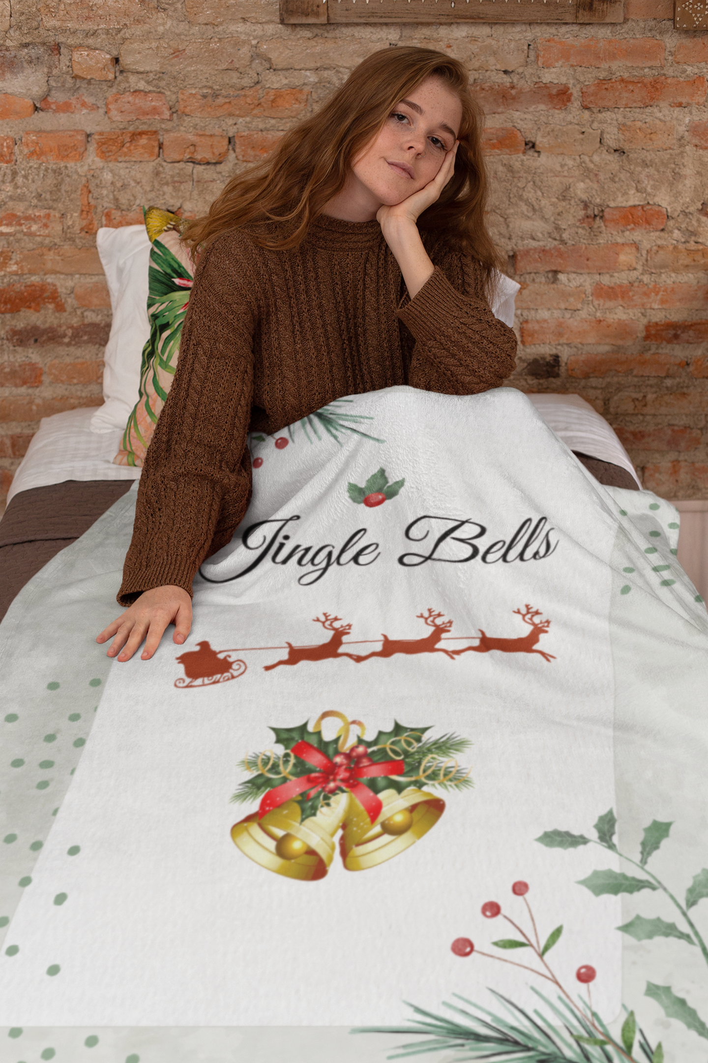 Jingle Bells  |  Premium Plush Cozy Fleece Blanket