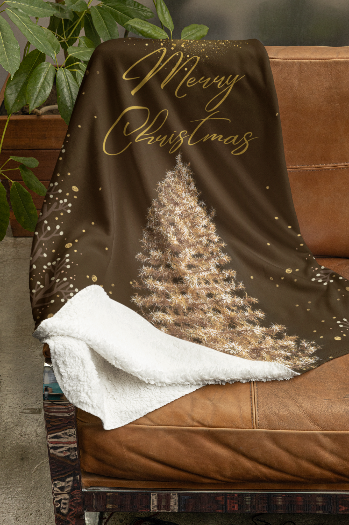 Merry Christmas Tree |  Ultra Soft and Thick Premium Mink Sherpa Blanket