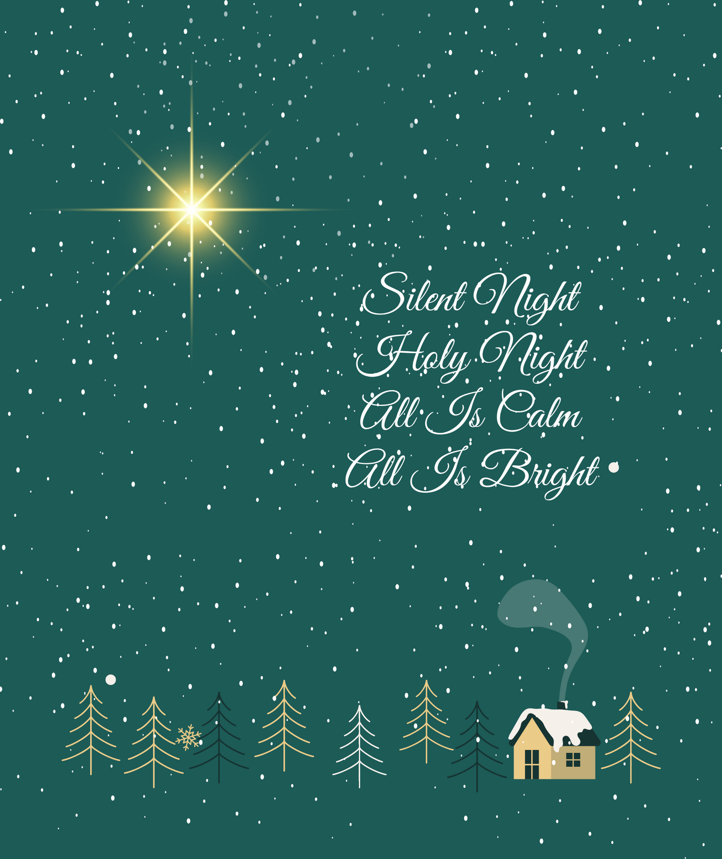 Silent Night  |  Premium Plush Cozy Fleece Blanket