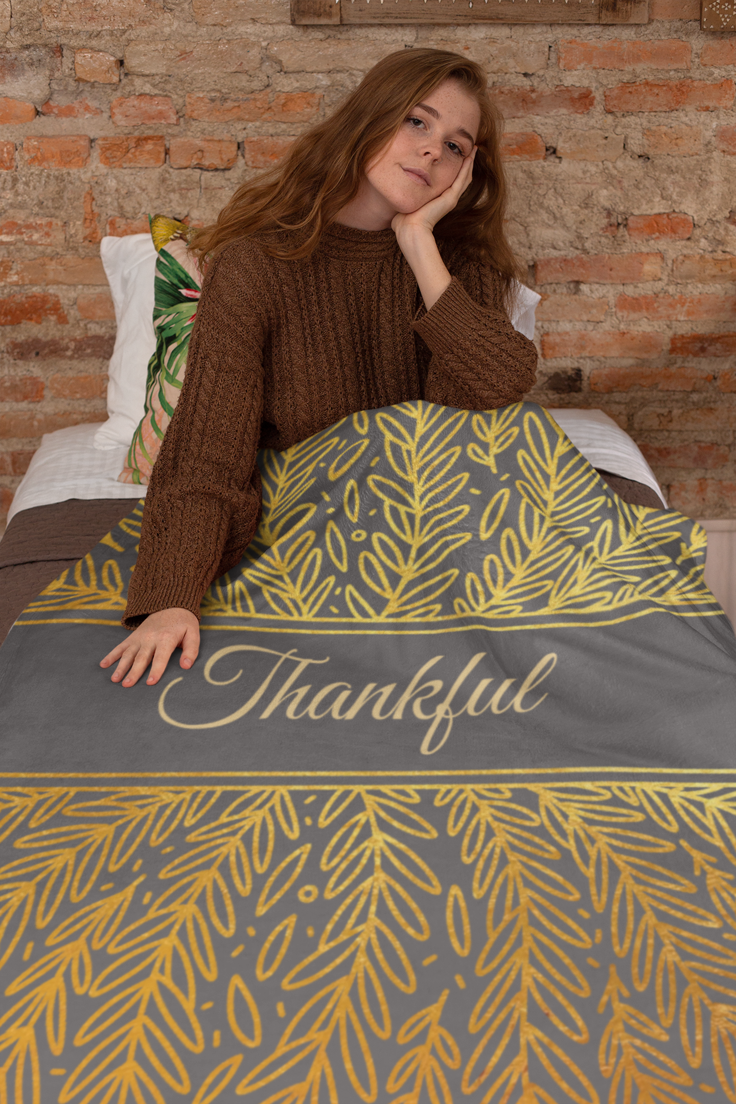 Thankful  |  Premium Plush Cozy Fleece Blanket