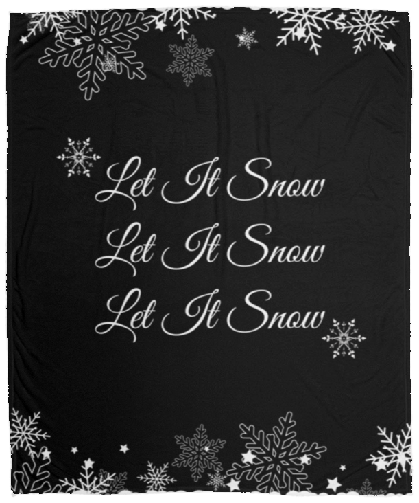 Let It Snow  |  Premium Plush Cozy Fleece Blanket