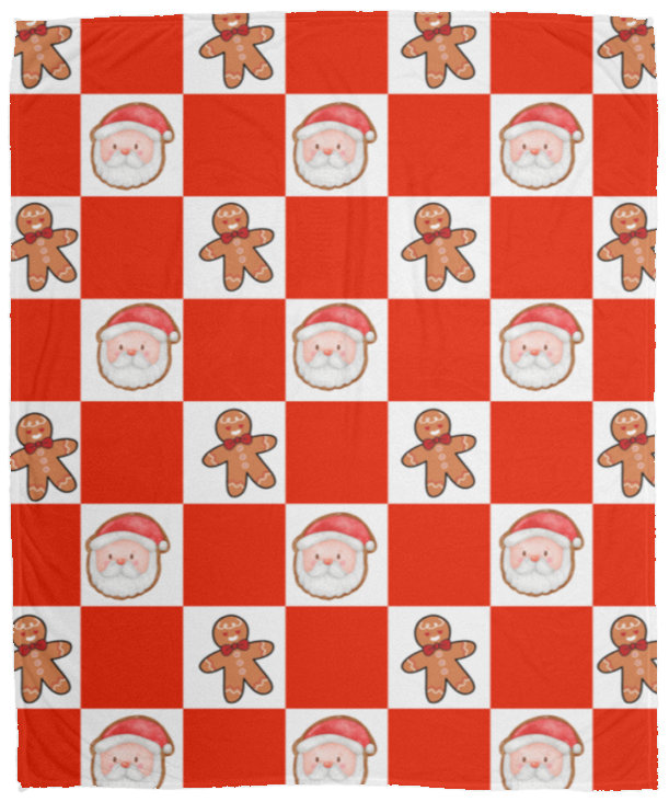 Gingerbread Men | Premium Plush Cozy Fleece Blanket