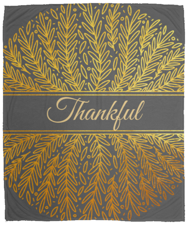 Thankful  |  Premium Plush Cozy Fleece Blanket