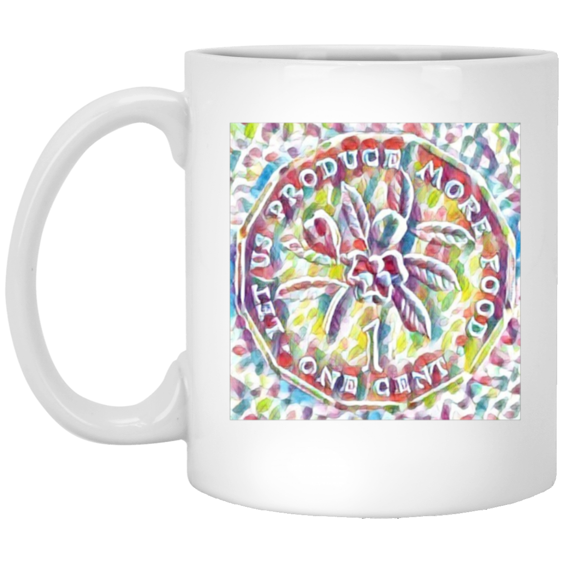 Produce More Food Jamaican Coin Mug / 11oz