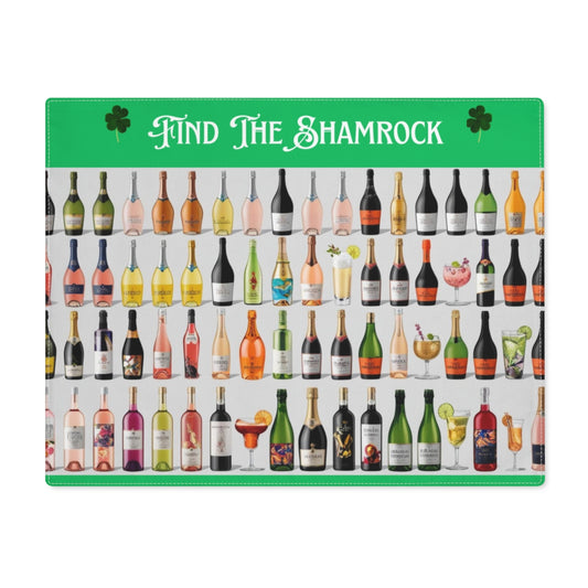 Find The Shamrock Cotton Placemat |  St. Patrick's Day |  18"x14"  | Washable